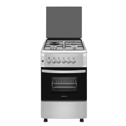 WESTPOINT COOKER, 3 GAS, ELECTRIC OVEN, AUTO IGNITION, INOX