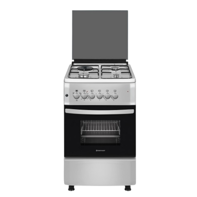 WESTPOINT COOKER, 3 GAS, ELECTRIC OVEN, AUTO IGNITION, INOX