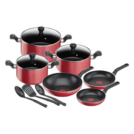 TEFAL SET 12 PCS SUPER COOK RED ( B460SC84)