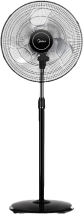 MIDEA STAND FAN 18" BLACK- ALUMINIUM BLADE