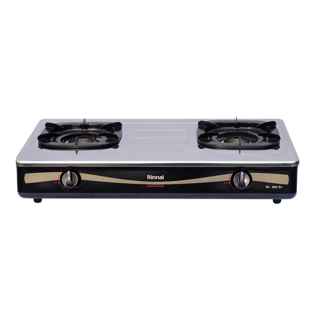 RINNAI GAS PLATE 2 BURNERS TOP PLATE:DETACHABLE STAINLESS STEEL