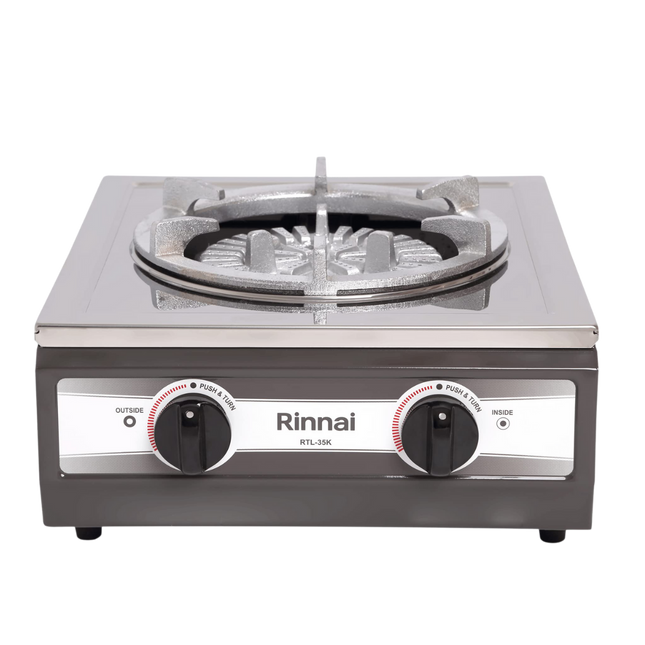 RINNAI GAS PLATE 1 BURNER TOP PLATE:STAINLESS STEEL