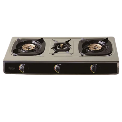 RINNAI GAS PLATE 3 BURNERS TOP PLATE:STAINLESS STEEL