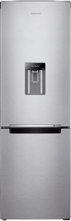 SAMSUNG REFRIGERATOR BOTTOM MOUNT 321L METAL GRAPHITE CLASS F WITH WATER DISPENSER