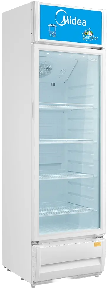 MIDEA SHOWCASE SINGLE DOOR 309LTS  WHITE (HS-411)