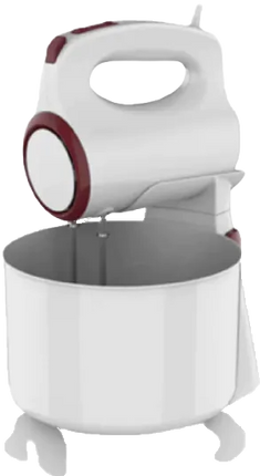 TRUST HAND MIXER WITH BOWL 300W WHITE/MAROON