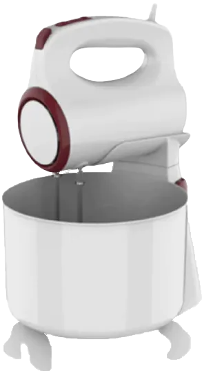 TRUST HAND MIXER WITH BOWL 300W WHITE/MAROON