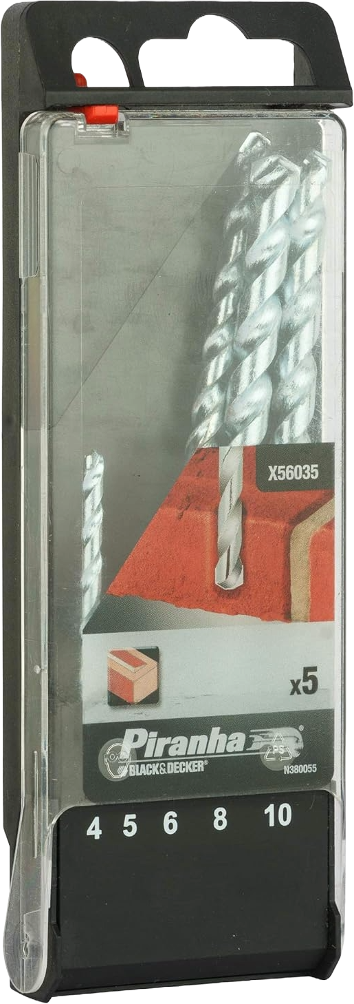 BLACK&DECKER X56035-QZ MASONARY DRILL BITS (SET OF 5)