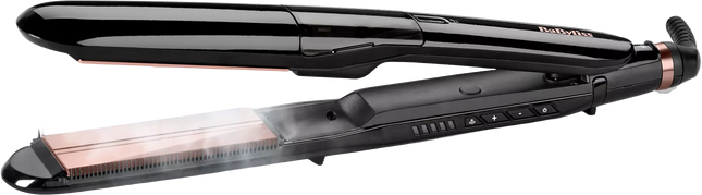 BABYLISS HAIR STRAIGHTENER STEAM SMOOTH BLACK