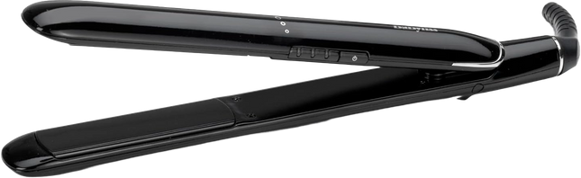 BABYLISS HAIR STRAIGHTENER SLEEK FINISH BLACK & CHROME