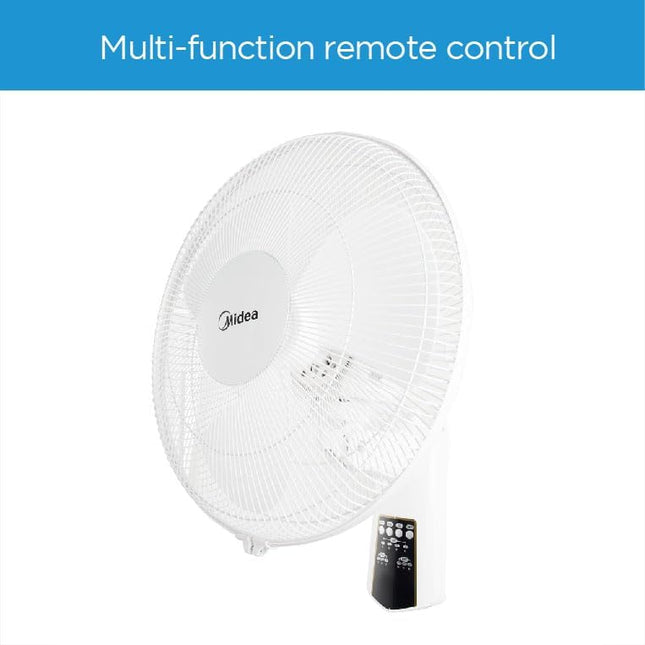 MIDEA WALL FAN 16" WITH REMOTE  WIHTE - 3 BLADES