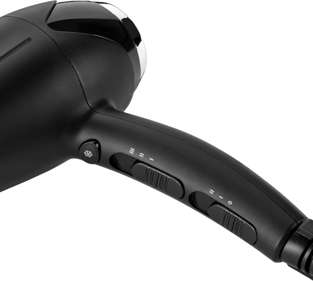 BABYLISS HAIR DRYER TURBO SMOOTH 2200 BLACK/SILVER CHROME