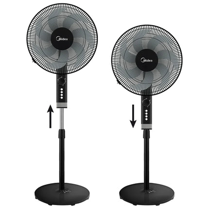 MIDEA STAND FAN 16" BLACK COLUR- 7 BLADES