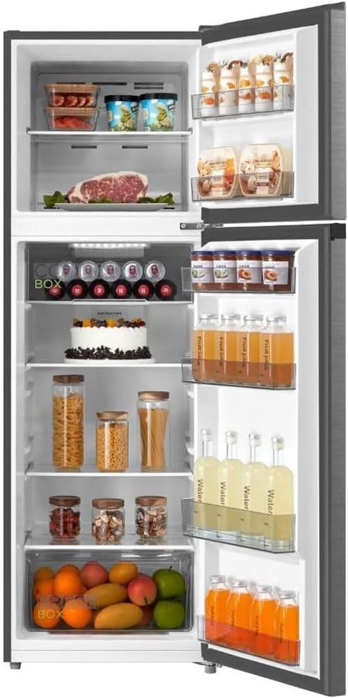 MIDEA REFRIGERATOR TOP MOUNT 266L BRU STEEL (HD-364FWEN)