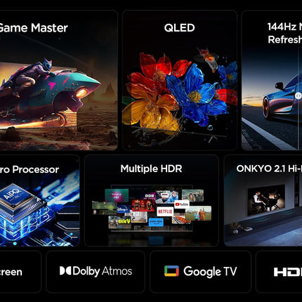 TCL TELEVISION 65" QLED PREMIUM 4K  GOOGLE TV