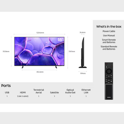 SAMSUNG TELEVISION 55" 4K UHD