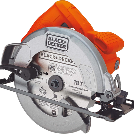 BLACK&DECKER CIRCULAR SAW WITH BEVEL ANGLE CUTTING WITH 18 TOOTH SAW BLADE , CS1004-B5
