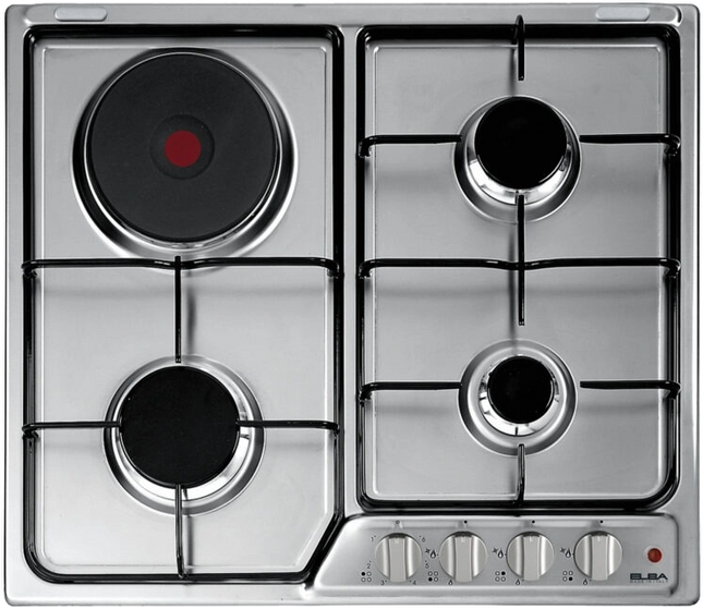 ELBA BUILT-IN-STOVE 3 GAS BURNERS + 1 ELECTRIC EF60-311 XD