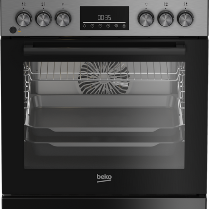 BEKO COOKER 3 GAS BURNERS + 1 WOK BURNER FBM6320SXDL