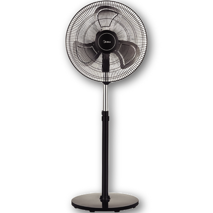 MIDEA STAND FAN 18" BLACK- ALUMINIUM BLADE