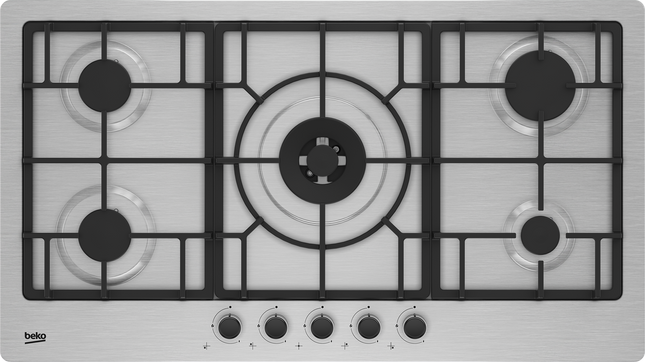BEKO BUILT-IN STOVE 5 GAS BURNER HIMW 95225 SXEL