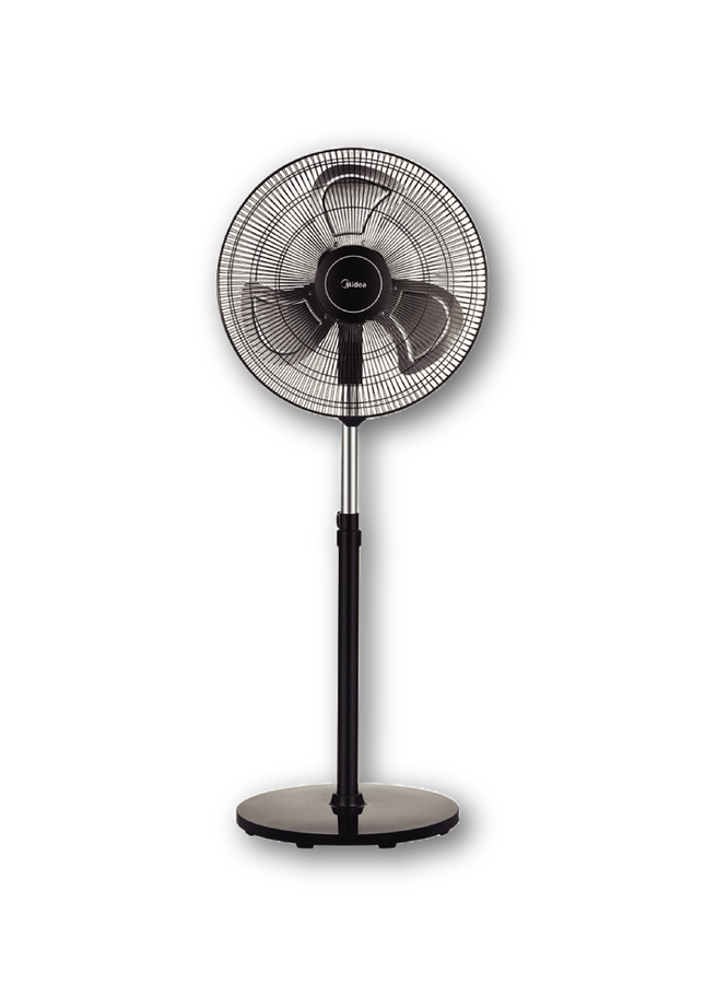 MIDEA STAND FAN 18" BLACK- ALUMINIUM BLADE