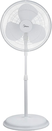 MIDEA STAND FAN 16" WHITE COLOUR - 3 BLADES