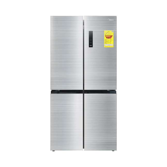 MIDEA REFRIGERATOR 4 DOORS 474L NO FROST BRU STEEL INVERTER