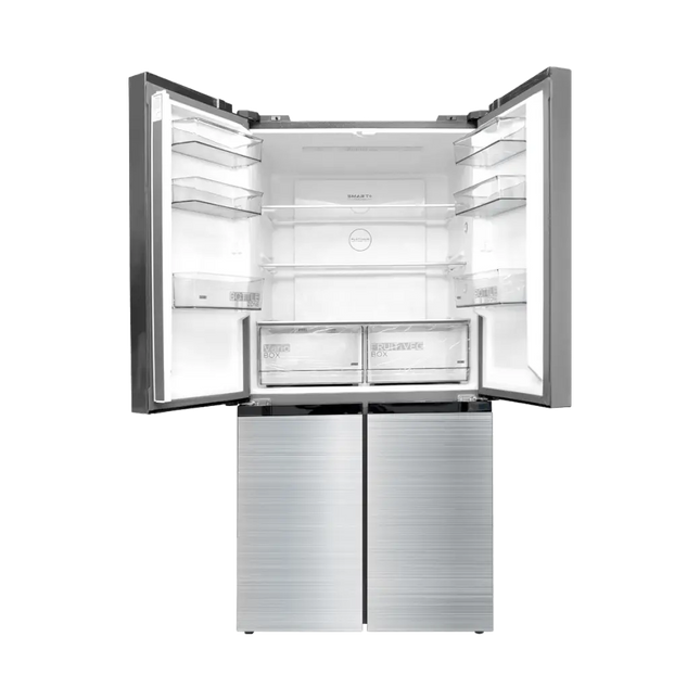 MIDEA REFRIGERATOR 4 DOORS 474L NO FROST BRU STEEL INVERTER