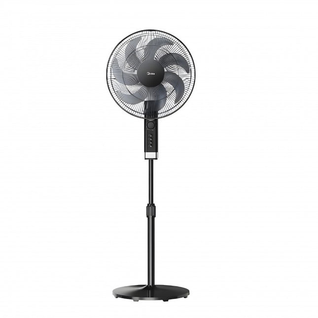 MIDEA STAND FAN 16" WITH REMOTE CONTROL BLACK COLOUR- 7 BLADES